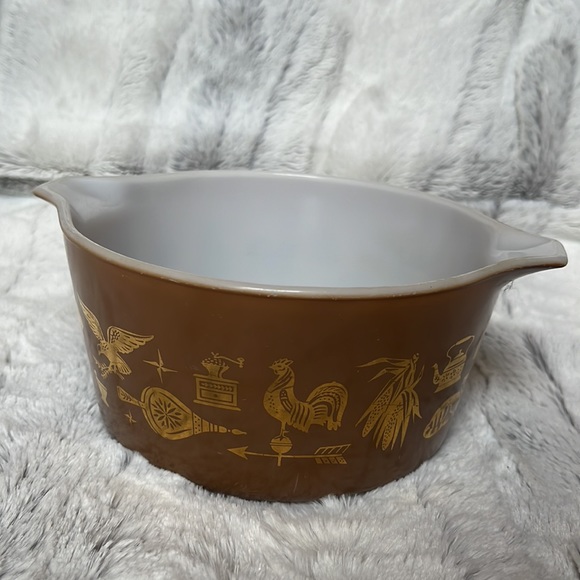 Vintage Pyrex Ovenware - Early American - set of 3 - Picture 3 of 9